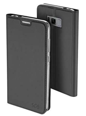 Elegance Custodie a libro Galaxy S8 Plus G955 Dark-Grey