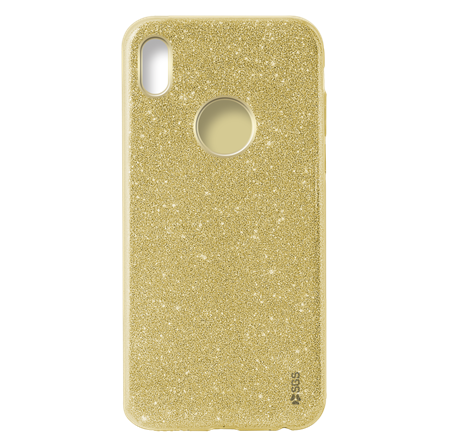 Glitter custodia rigida Apple Iphone X Gold