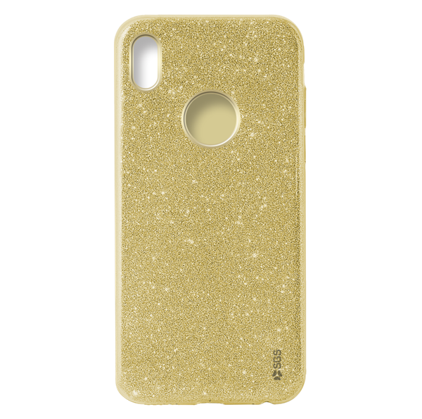 Glitter custodia rigida Apple Iphone X Gold