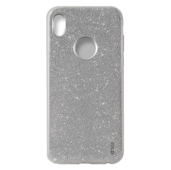 Glitter custodia rigida Apple Iphone X Silver