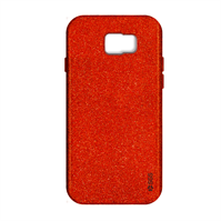 Glitter custodia rigida Galaxy S7 Edge Red
