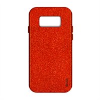 Glitter custodia rigida Galaxy S8 Red