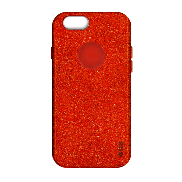 Glitter custodia rigida Iphone 7 Plus Red