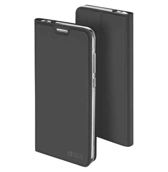 Elegance Custodie a libro Huawei P10 Lite Dark-Grey