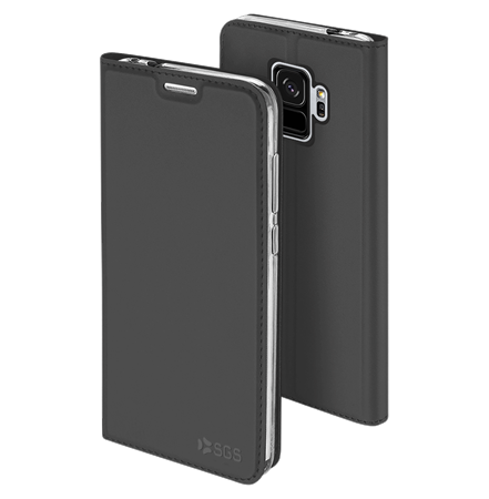 Elegance Custodie a libro Galaxy S9 G960 Dark-Grey