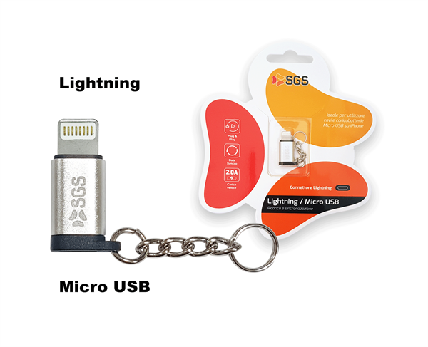 Adattatore SGS da M Lightning a F Micro USB