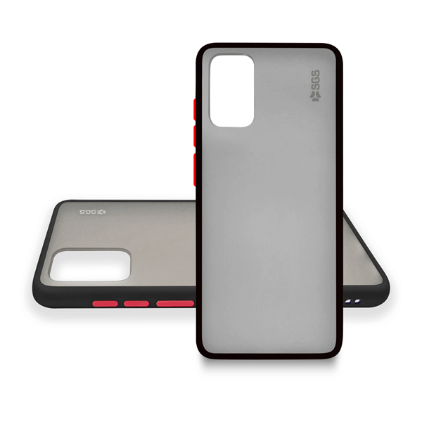 Blurred Custodia con bordo BLACK e tasti RED Samsung Galaxy S20