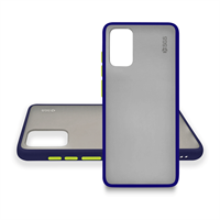 Blurred Custodia con bordo BLU e tasti GREEN Apple Iphone 7/8/SE