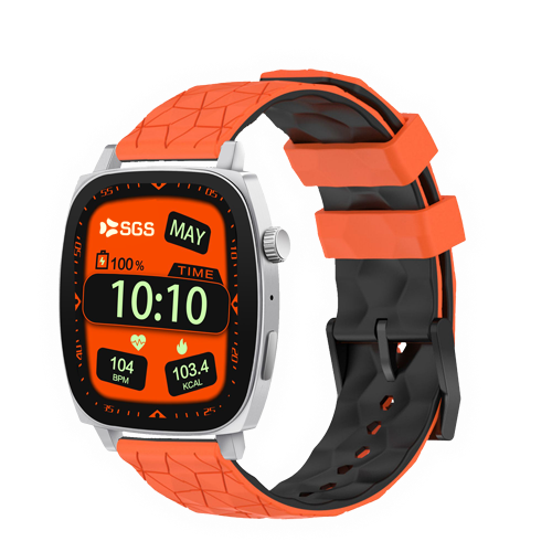 Smartwatch SGS 1 One MOMENT con Funzione Telefono  Silver Orange