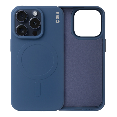 Silk Custodia TPU Soft Touch Magsafe Iphone 15 Pro Max Blue