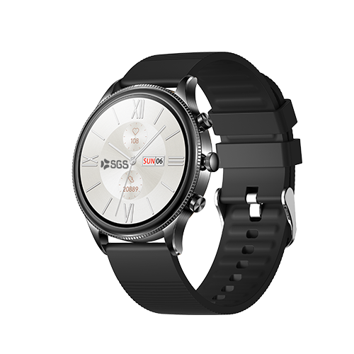 Smartwatch SGS SMART TALK con funzione chiamata - Silicone Black